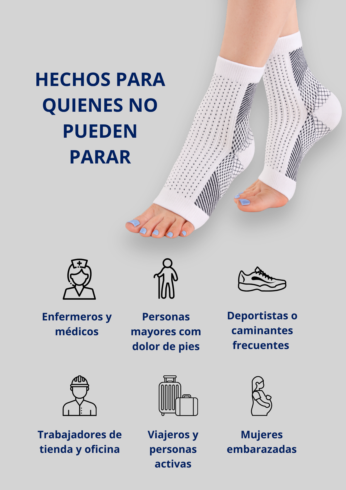MaxCompression Socks™ – Calcetines Médicos para Talón y Neuropatía