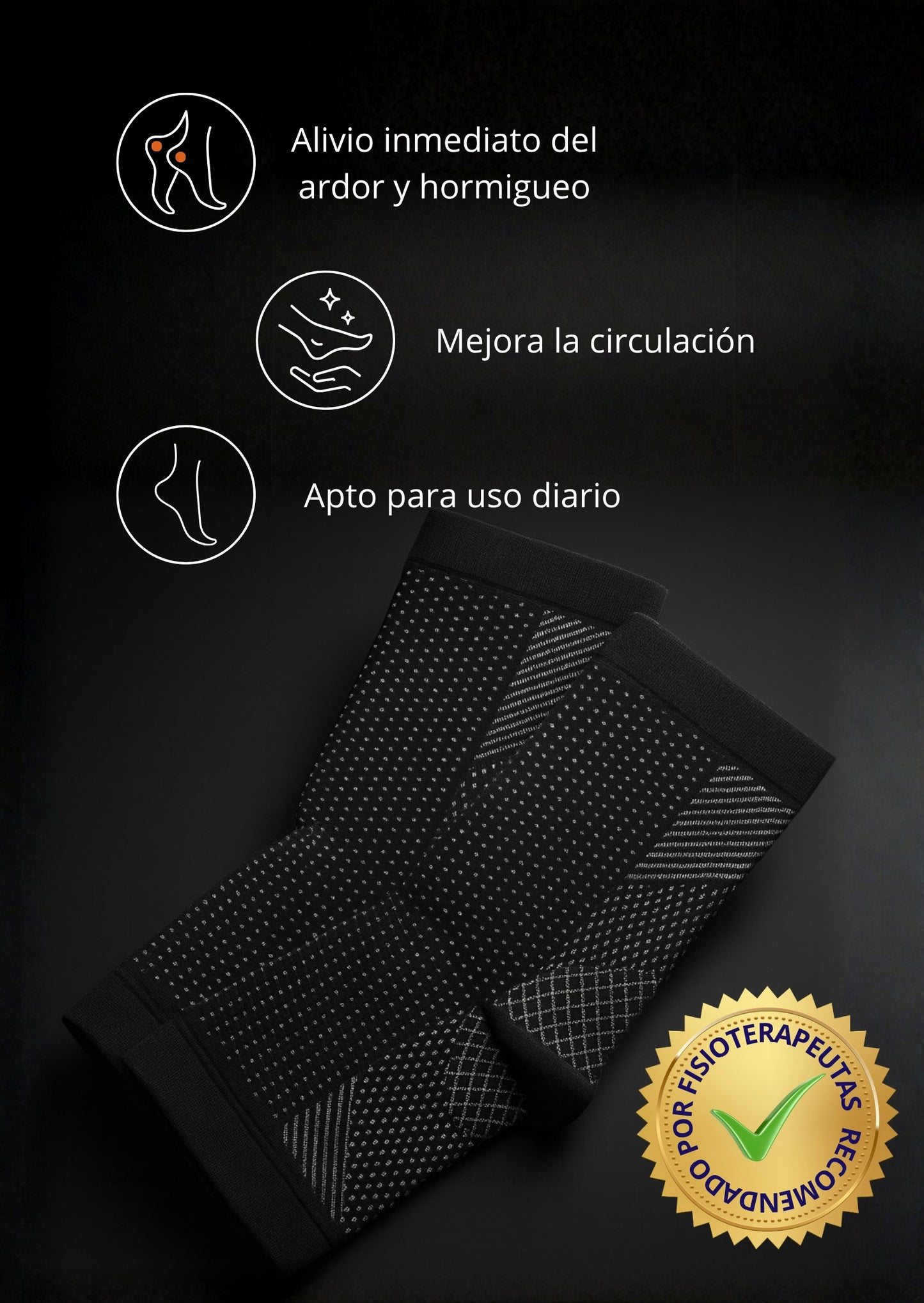 MaxCompression Socks™ – Calcetines Médicos para Talón y Neuropatía