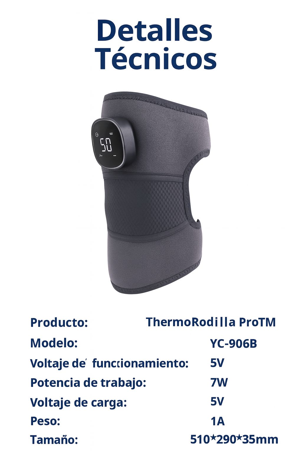 ThermoRodilla Pro™ – Alivio con Calor y Compresión para Rodillas Desgastadas