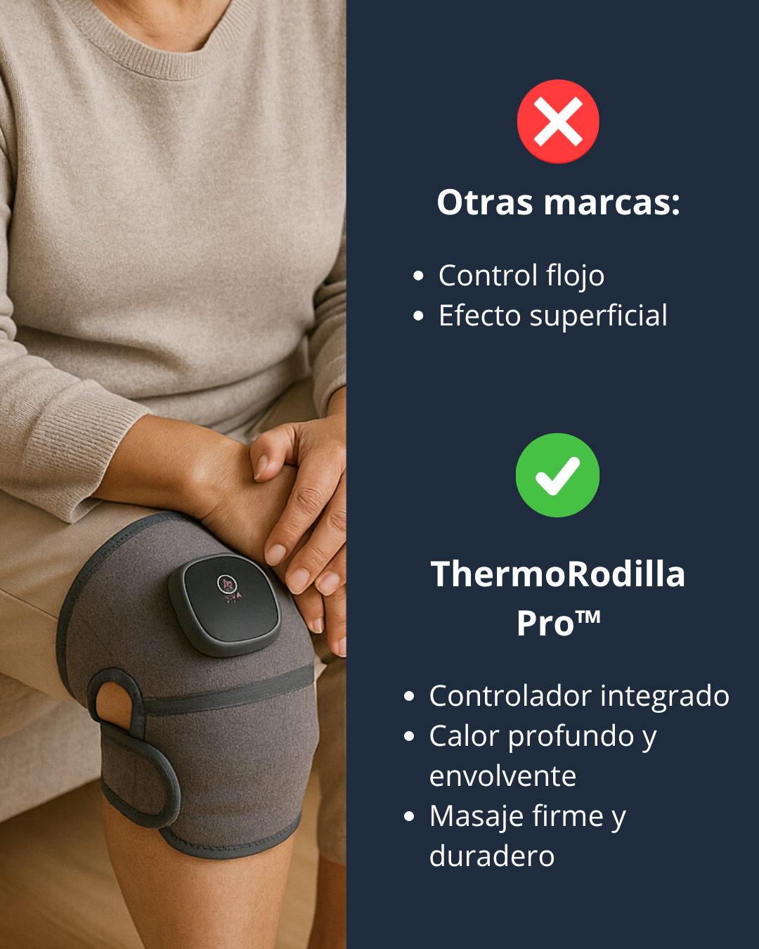 ThermoRodilla Pro™ – Alivio con Calor y Compresión para Rodillas Desgastadas