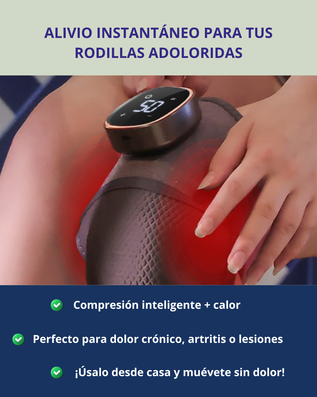 ThermoRodilla Pro™ – Alivio con Calor y Compresión para Rodillas Desgastadas